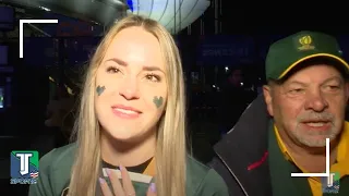 WATCH: Springboks fans CELEBRATE South Africa WIN against France in the Rugby World Cup