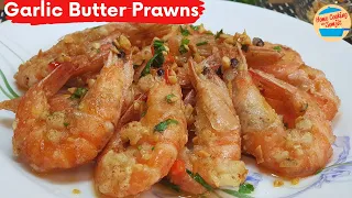7 Mins Garlic Butter Prawns | Garlic Butter Shrimp for Family