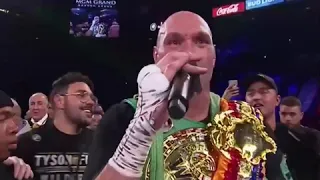 Tyson Fury sings American Pie after Wilder Win