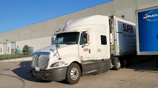 semi driving video