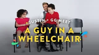 Kids Meet a Man in a Wheelchair (Justin and GG) | Kids Meet | HiHo Kids