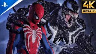 Advanced Suit 2.0 vs Venom Boss Fight (Ultimate Difficulty) - Spider-Man 2 PS5 (4K)