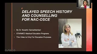 NACOSCE Delayed speech STARMED  course https://www.mededucanada.com/nac-osce-course-mccqe2-capbc-cex