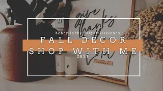 FALL DECOR SHOP WITH ME | HOBBY LOBBY | TARGET | KIRKLANDS | HOME GOODS