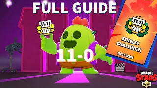 SINGLES CHALLENGE in Brawl stars !11-0 Guide !