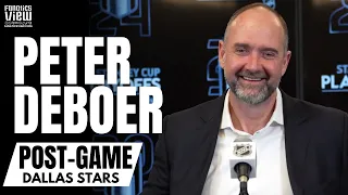 Peter DeBoer Reacts to Dallas Stars Series Win vs. Colorado Avalanche, Matt Duchene Legendary OT GWG