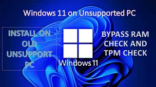 Windows 11 on Unsupported PC  | Install Windows 11 on Old Unsupported PC | HINDI | 2022