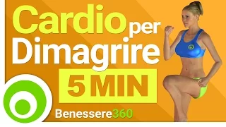 Allenamento Cardio di 5 Minuti per Bruciare Grasso e Dimagrire la Pancia