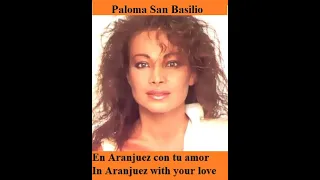 Paloma San Basilio, En Aranjuez con tu amor, Lyrics English Spanish