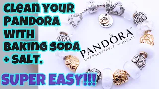 How to clean your PANDORA BRACELETS AND CHARMS without brushing, scrubbing or rubbing. SO EASY!