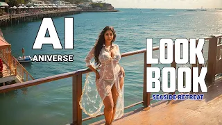 [4K] Indian Lookbook Model video: Radha Explores the Seaside Pier Ep 2