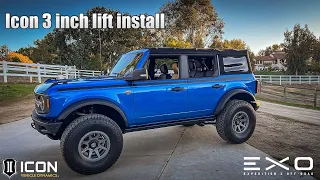 2021+ Ford Bronco - Icon 3 inch lift install | Step by Step