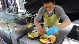 Brazil Street Food: Fresh Brazilian Tapioca Flatbread Pancakes and Churros, Whitecross Market London