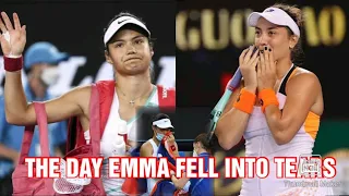 Throwback: Emma Raducanu vs Danka Kovinic Hand Blisters injury in Australian open