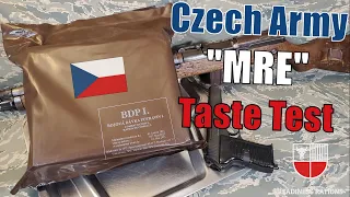 CZECH Republic MRE Review (BDP 1) Military Combat Ration 24 HOUR Taste Test | Army Meal Ready to Eat