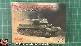 ICM 1/35 T-34/76 review