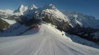 Inferno Rennen Abfahrt - Inferno downhill race 2024 in Mürren / Switzerland