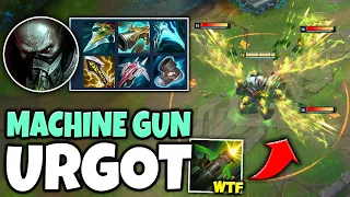 Urgot with 100% crit is the SCARIEST thing you'll ever see (Machine Gun Urgot)