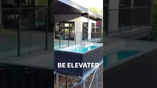 Never settle #pool #abovegroundpool #shippingcontainer #design #engineering