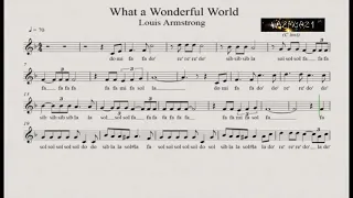 what a wonderful world violin sheet music