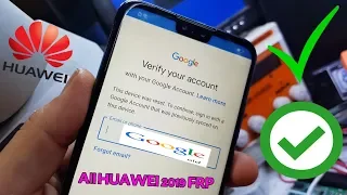 All HUAWEI 2019 Y9 FRP/Google Lock Bypass Android 8.1.0/EMUI 8.2.0