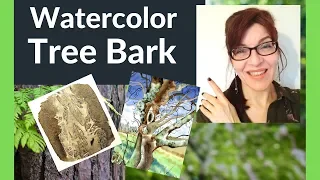 How to Paint Tree Bark (Amazing Watercolor techniques)