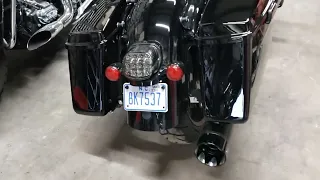 S&S Sidewinder 2 into 1 exhaust on a 2022 Street Glide ST 117 cu.