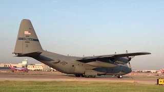 C-130's With Houston Evacuees to Dallas Love Field