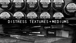 Tim Holtz Distress Texture Paste + Mediums