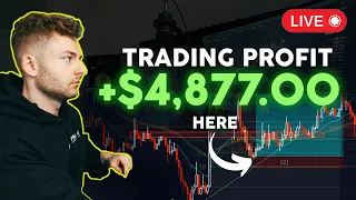 LIVE TRADING - How To Profit $4,788 Risking $500 | 10x Strategy