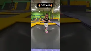 Quad whip on tramp scooter 🔥 #getair #scooter #trampoline