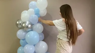 Как собрать гирлянду из шариков