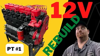 How To Rebuild A 5.9 Cummins 12v Diesel  (PART 1) ---- tear down video