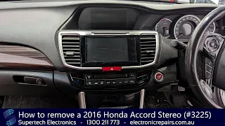How to remove a 2016 Honda Accord Stereo (#3225)
