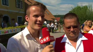 ORF SEITENBLICKE bei der 70er Feier von Arnold Schwarzenegger in Thal bei Graz