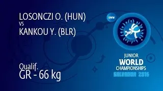 Qual. GR - 66 kg: O. LOSONCZI (HUN) df. Y. KANKOU (BLR), 7-0