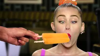 Miley licks everythang!