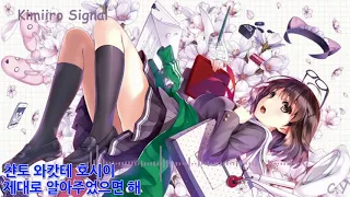 356 너의 색 시그널 (시원찮은 그녀를 위한 육성방법 OP) nightcore 자막