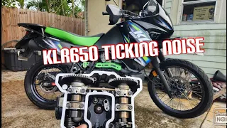 KLR650 TICKING NOISE