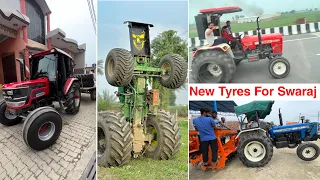 Swaraj 855 New Tyres Upcoming || New Holland lift super seeder || Arjun novo 605