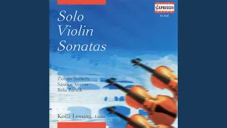 Violin Sonata, Op. 1: I. Appassionato, poco rubato in tempo molto moderato