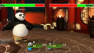 Po vs. Shen with Healthbars  (Kung Fu Panda: Showdown of Legendary Legends)