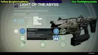 Light Of The Abyss Destiny legendary Raid Gun Review Crota End Raid Fusion Rifle