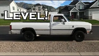 How To Level a 2wd 1st Gen Cummins THE RIGHT WAY