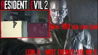 Resident Evil 2 Remake - Most enemies are Mr X! TOFU skin over Leon! - MOD