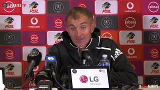 Orlando Pirates | 2018/19 ABSA Premiership | vs Mamelodi Sundowns | Post Match Press Conference