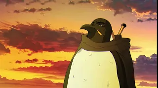 Depressed penguin with Guts theme (ANIME VERSION)