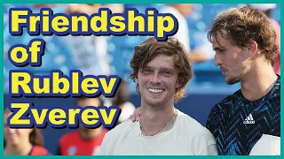 Friendship of Sascha Zverev and Andrey Rublev 💙