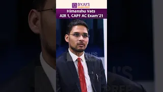Smart Reply by UPSC CAPF AC Exam Air 1 | CAPF AC Exam mock interview #shorts #capf