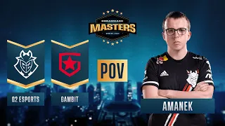 CS:GO - PoV - AmaNEk - G2 Esports vs. Gambit - DreamHack Masters Spring 2021 - Semi-final